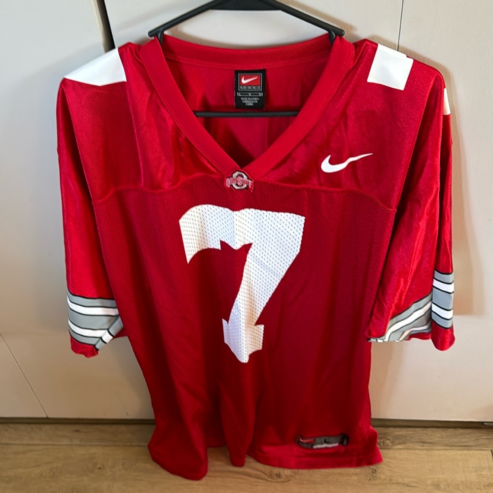 Ohio State Red Nike Jersey #7 Size Large